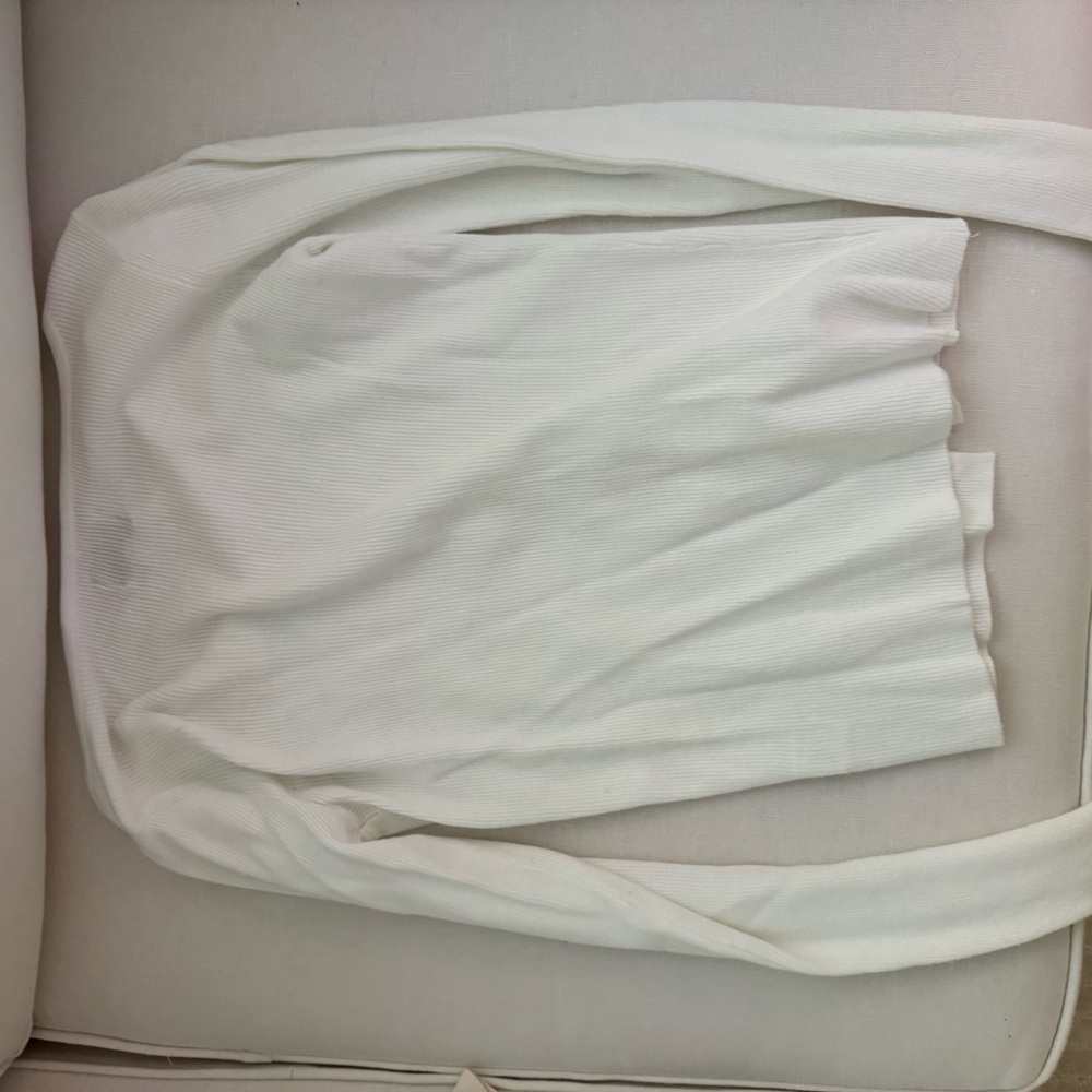 White Button-Up Cardigan - Picture 3 of 3